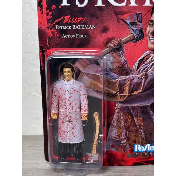 Super7 ReAction American Psycho BLOODY Patrick Bateman Action Figure- NEW - Picture 2 of 4
